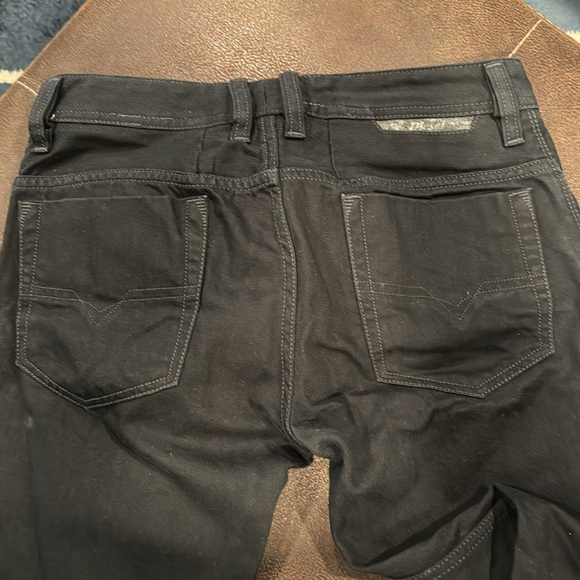 Diesel Regular Slim-Straight Black Jeans - Picture 7 of 9